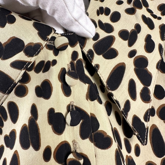 Rohe Emma Dress Pebble Print Collared Mini Dress Short Sleeve 2 US (34) Róhe NWT - Picture 12 of 16